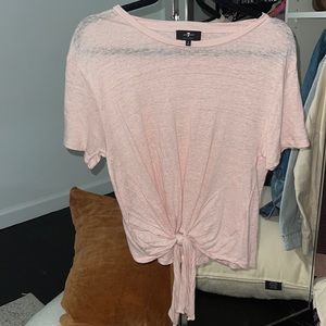 7 for all mankind tie front top